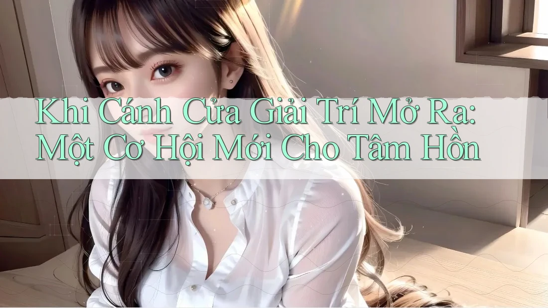 Khi Cánh Cửa Giải Trí Mở Ra: Một Cơ Hội Mới Cho Tâm Hồn
