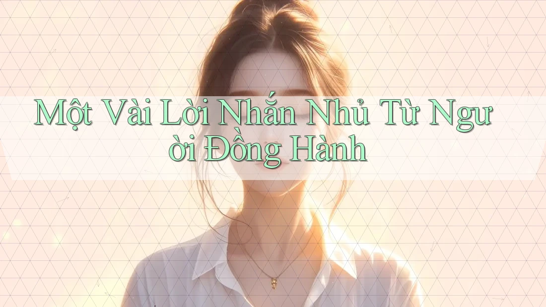 Một Vài Lời Nhắn Nhủ Từ Người Đồng Hành
