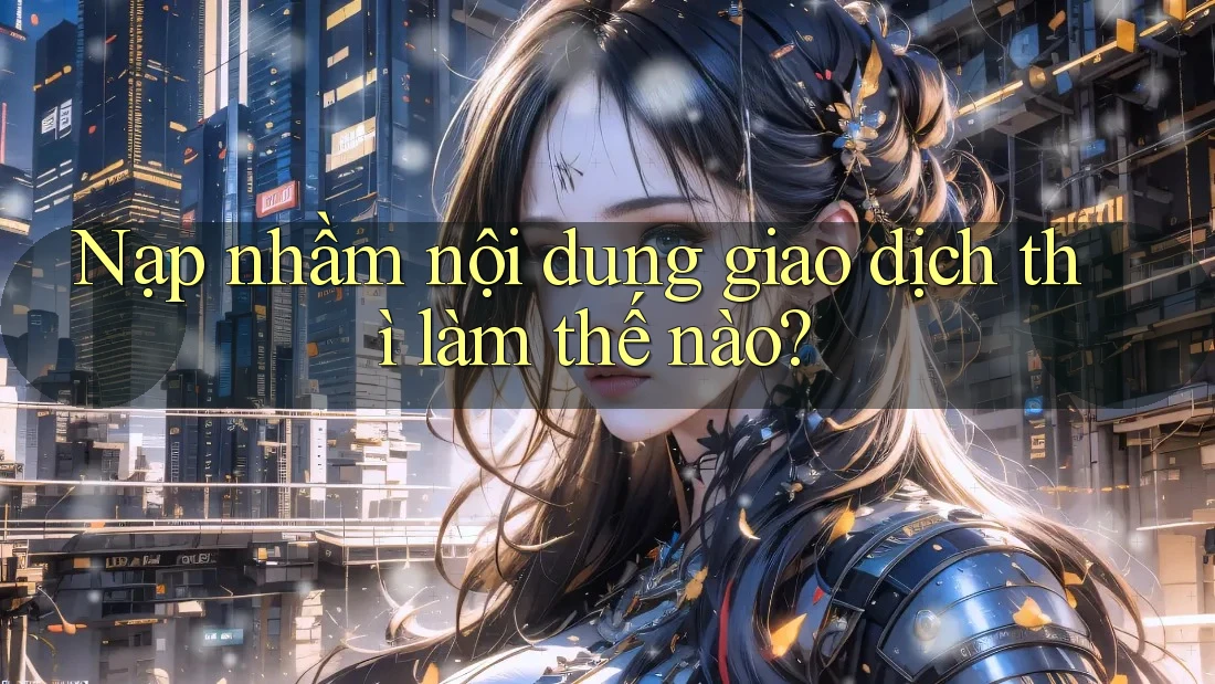 Nạp nhầm nội dung giao dịch thì làm thế nào?