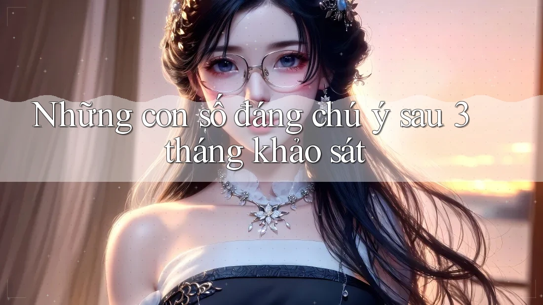 Những con số đáng chú ý sau 3 tháng khảo sát
